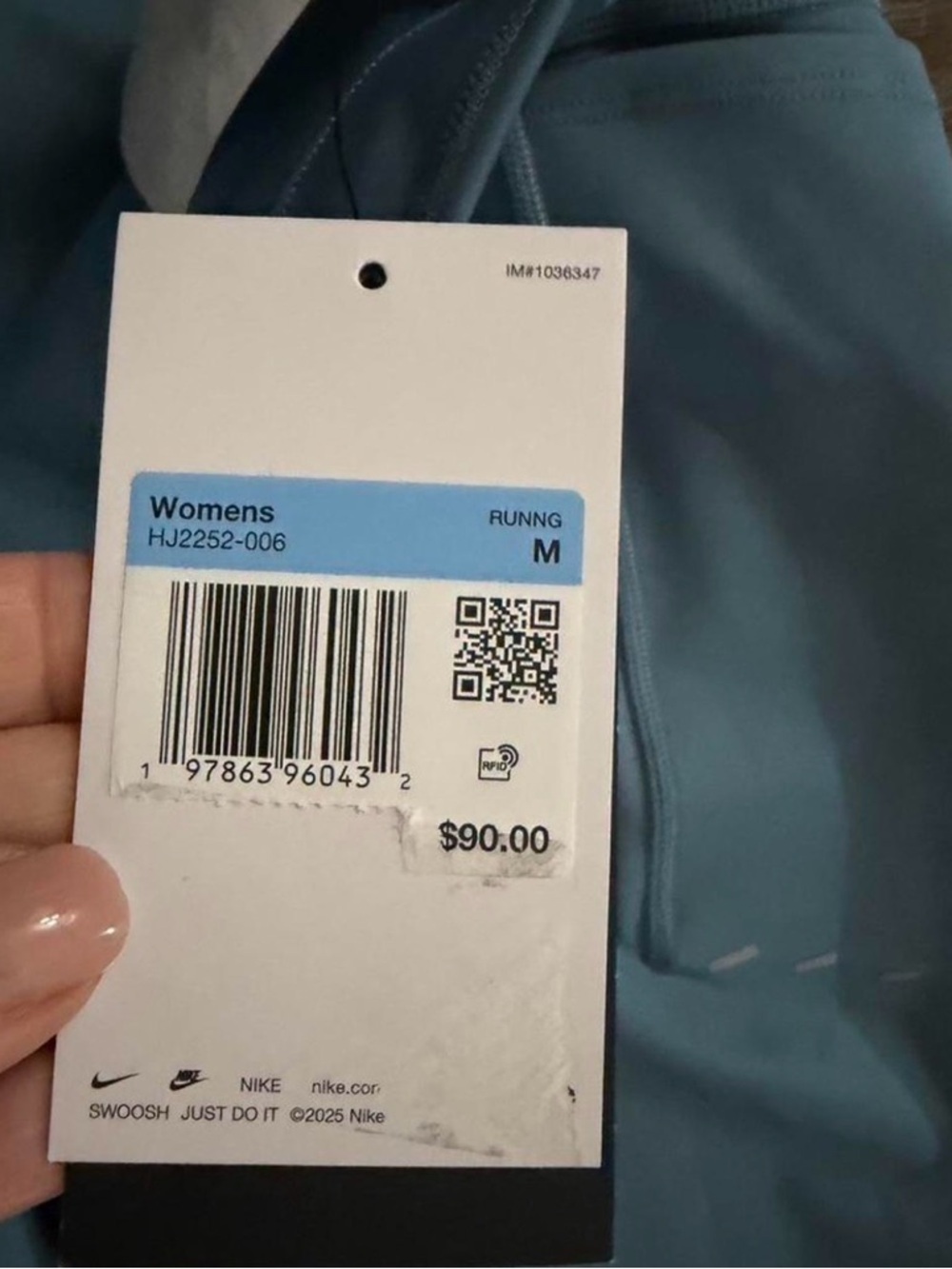Nike Swift Dri-FIT Leggings Womens Medium Blue High Rise 7/8 Running NWT - Picture 8 of 8